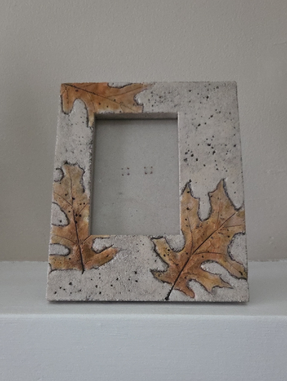 Autumn Leaf Ceramic Photo Frame in